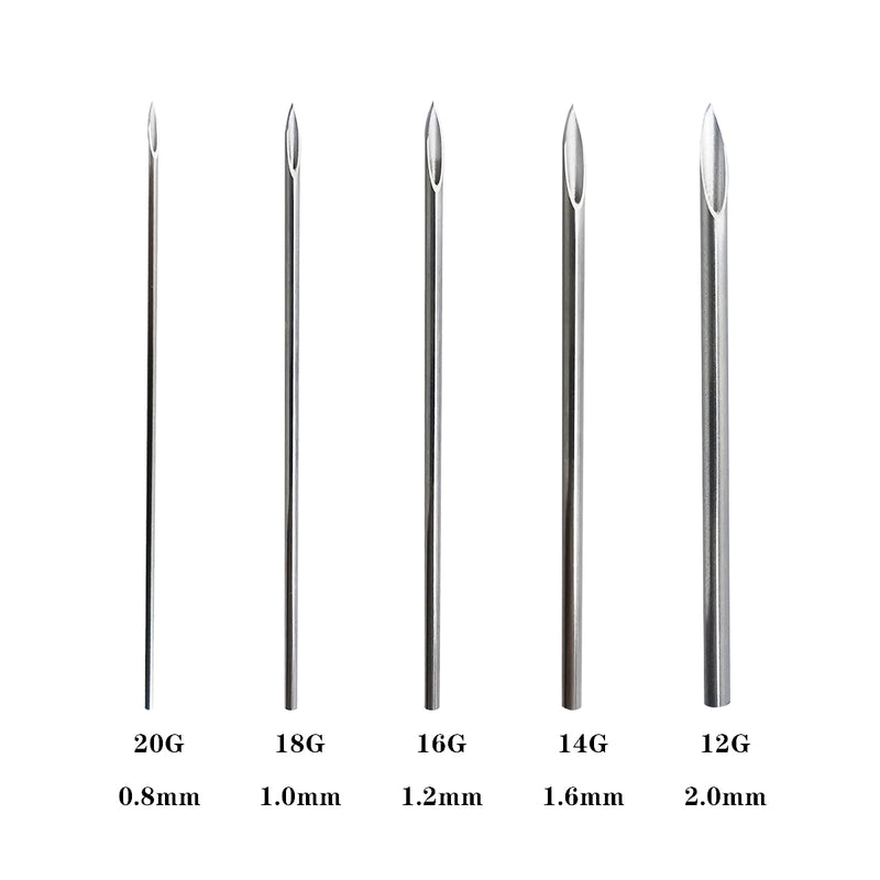 Body Piercing Needles - NeedleWalk  Hollow Needles  Piercing Needle Kit for Ear Nose Piercing And Lip Tongue Piercing Tattoo Supply