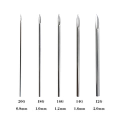 Body Piercing Needles - NeedleWalk  Hollow Needles  Piercing Needle Kit for Ear Nose Piercing And Lip Tongue Piercing Tattoo Supply