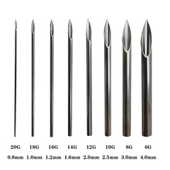 Body Piercing Needles - NeedleWalk  Hollow Needles  Piercing Needle Kit for Ear Nose Piercing And Lip Tongue Piercing Tattoo Supply