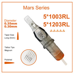 Needlewalk Mars Series 5x3 Stippling Mags Cartridges needles 20pcs