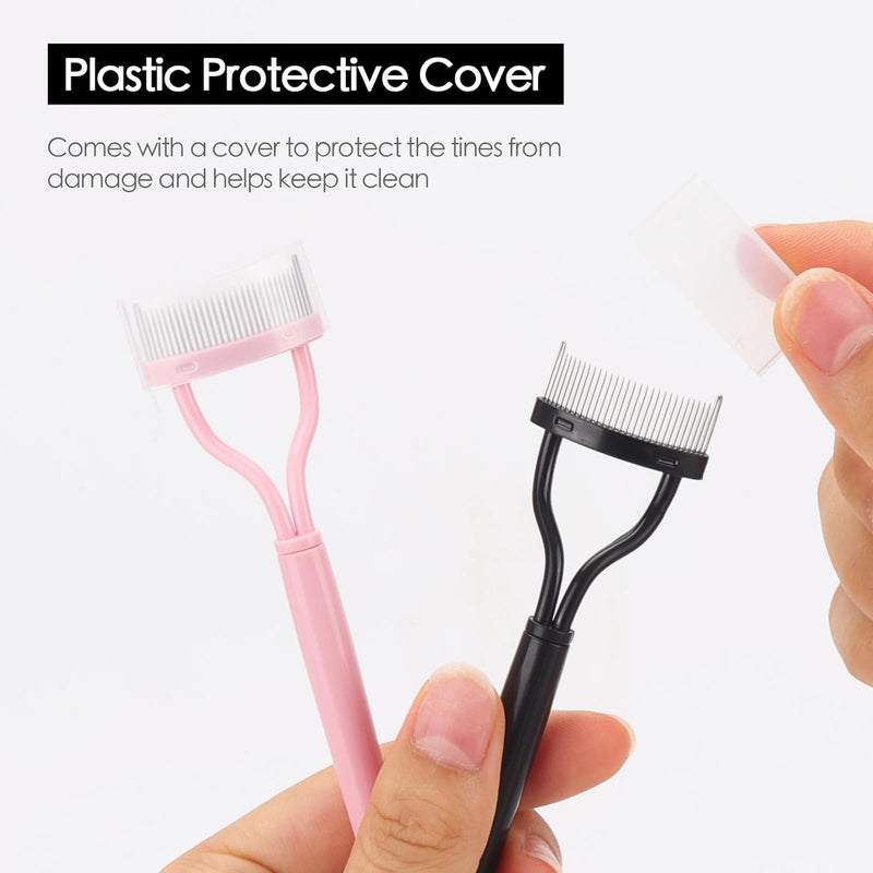 Needlewalk 2 Pcs Eyelash Separator Tool Mascara Brushes Eyelash Comb Separator Definer Lash Comb for Combing, Separating Lashes