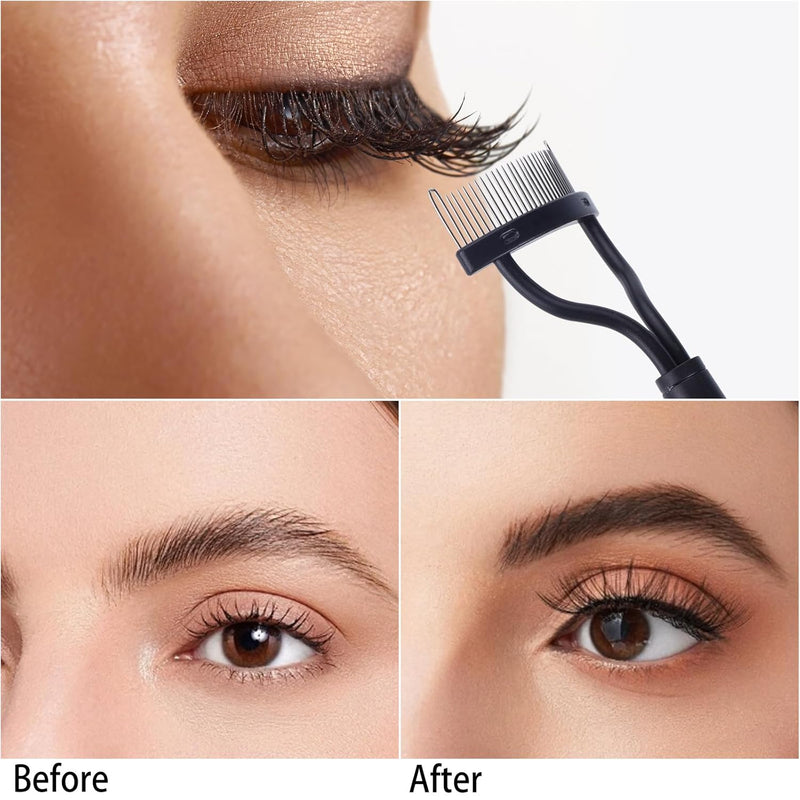 Needlewalk 2 Pcs Eyelash Separator Tool Mascara Brushes Eyelash Comb Separator Definer Lash Comb for Combing, Separating Lashes