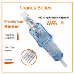Needlewalk Uranus Series Tattoo Needles Cartridges #12 0.35mm Harder membrane Round Liner/ Curved Magnum/Single Stack Magnum 20pcs20pcs
