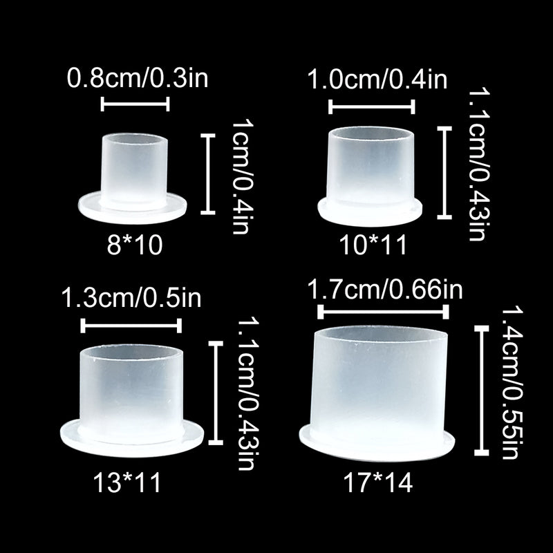 Tatttoo Ink Cups with Base Pigment Cups for Tattooing Permanent Makeup Container Cap Tattoo Accessory Tattoo Supplies Tattoo Kits