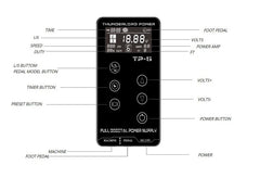 Professional Tattoo Power Supply Touch Screen Digital LCD for Tattoo Machines